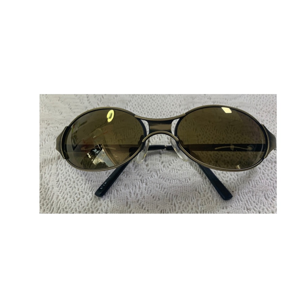 Vision Metal Wrap Sunglasses Frames Pewter Bronze Sport Wrap Around Mens Womens
